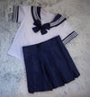 Sailor Skirt & Top Set ( DARK BLUE )