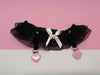 Lace Stud Heart Garters