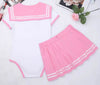 Sailor Onesie & Skirt Set ( PINK )