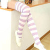 Striped Thigh High Socks ( 3 colours available )